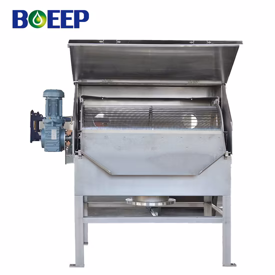 Equipo de detección fino de filtración mecánica de tambor de pretratamiento de aguas residuales industriales